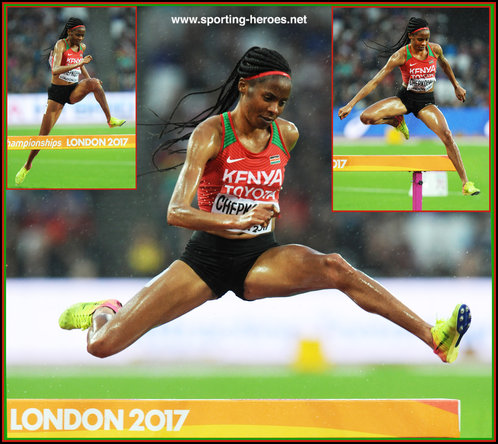 Beatrice CHEPKOECH - Kenya - 4th. place at 2017 World Championships.