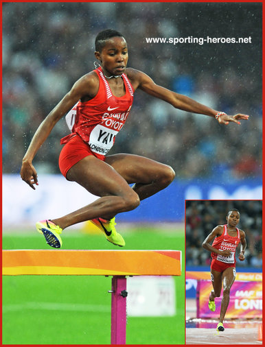 Winfred Mutile YAVI - Bahrain - 8th. in Steeplechase at 2017 World Championships.