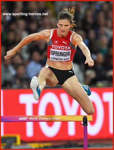 Lea SPRUNGER - Switzerland - Fifth place in 400m hurdles at 2017 World Championships.