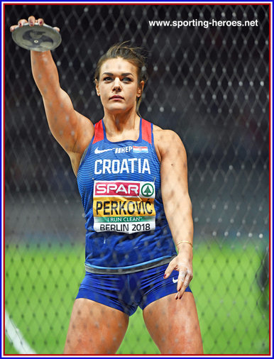 Sandra Perkovic - Croatia  - 5th. European Championships discus title for Sandra.