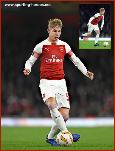 Emile SMITH ROWE - Arsenal FC - 2018/19 Europa League. Group games.