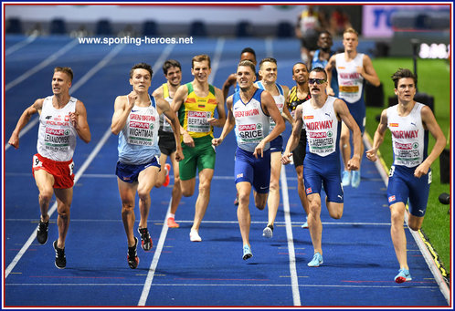 Jake WIGHTMAN - Great Britain & N.I. - Bronze medal at 2018 European 1500m Championships.