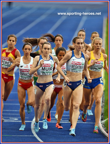 Laura WEIGHTMAN - Great Britain & N.I. - Bronze medal 2018 European 1500m Championships.