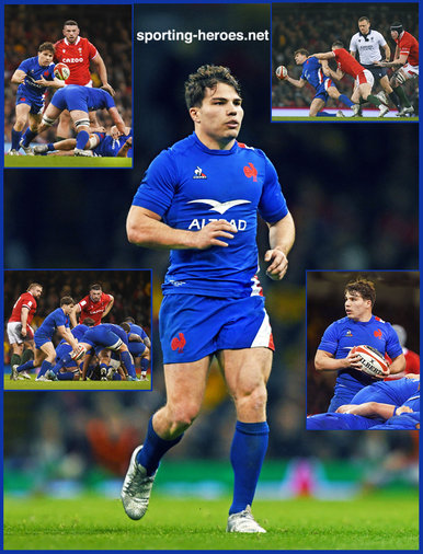 Antoine DUPONT - France - International Rugby Union Caps.