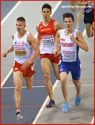 Jakob INGEBRIGTSEN - Norway - Silver medal in 1500m at 2019 European Indoors.