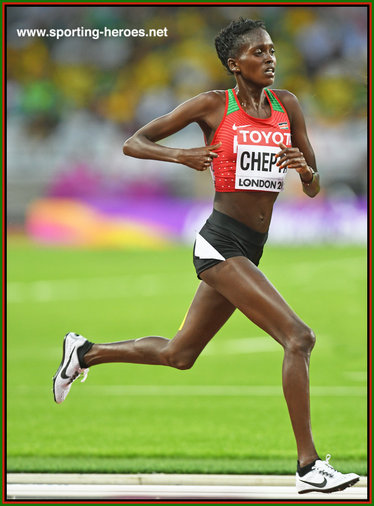 Irene Chepet  CHEPTAI - Kenya - 7th. in 10,000m at 2017 World Championships.