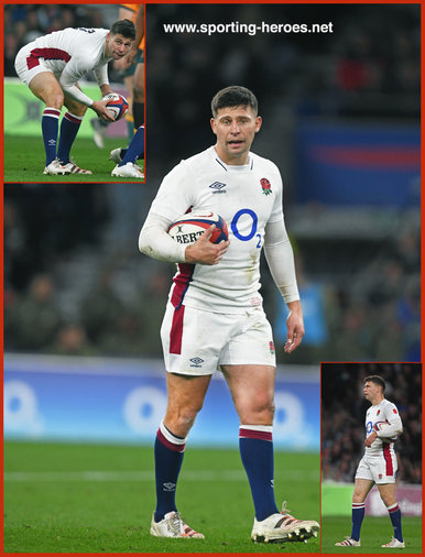 Ben Youngs - England - International Rugby Caps. 2019-