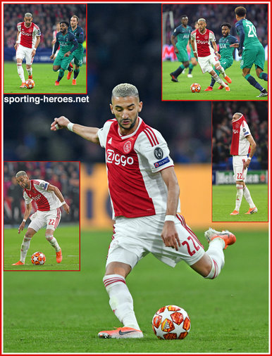 Hakim ZIYECH - Ajax - 2019 Champions League K.O. games.