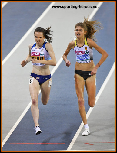 Konstanze  KLOSTERHALFEN - Germany - Silver medal at 2019 European Indoor Champs.