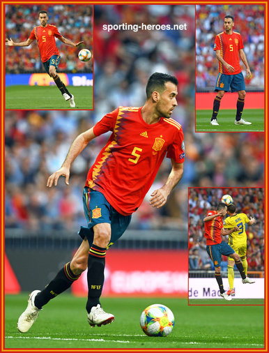 Sergio Busquets - Spain - EURO 2020 qualifying games.