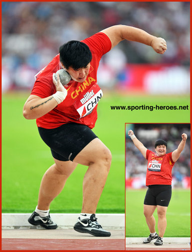 Lijiao Gong - China - Winner 2018 Athletics World Cup in London.