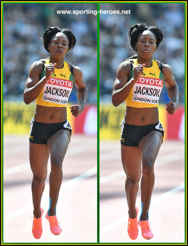 Shericka  JACKSON - Jamaica - Fifth in 400m at 2017 World Championships.