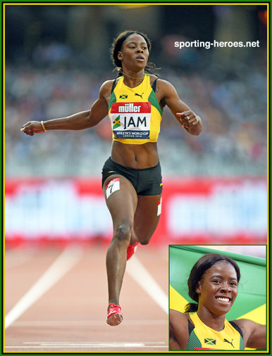 Shericka  JACKSON - Jamaica - Winner 2018 Athletics World Cup.