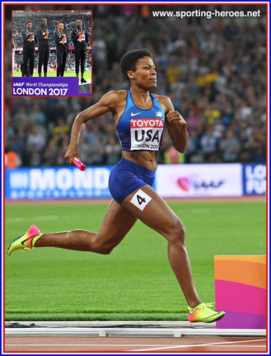 Phyllis  FRANCIS - U.S.A. - Gold medal in 4x400m at 2017 World Championships.