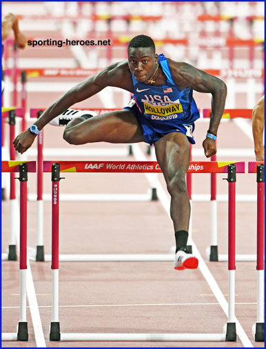 Grant HOLLOWAY - U.S.A. - 2019 World 110m hurdles gold medallist.