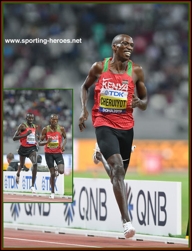 Timothy  CHERUIYOT - Kenya - Winner World Championship 1,500m. Silver 2020 Olympics.