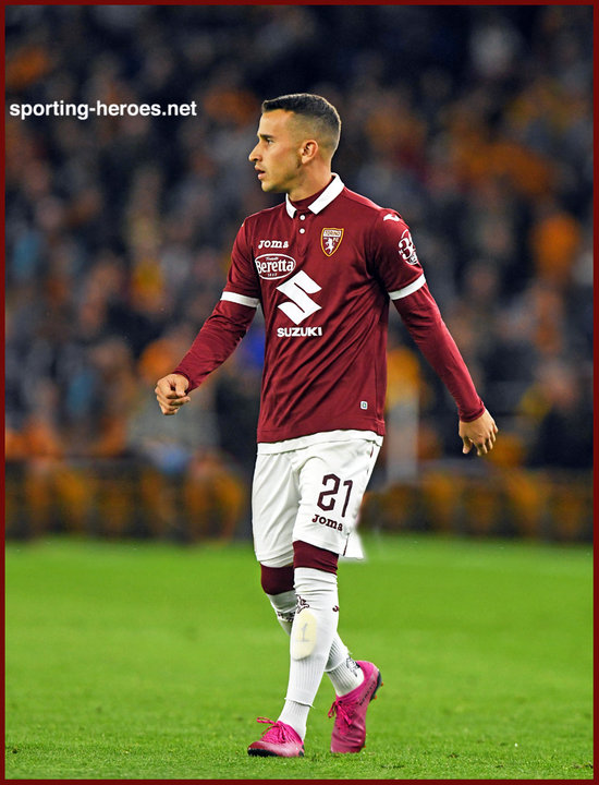 Alejandro Berenguer of Torino FC during the Serie A football Match Torino  FC vs Atalanta BC. Atalanta BC won 2-4 over Torino FC at Stadio Olimpico Gr  Stock Photo - Alamy