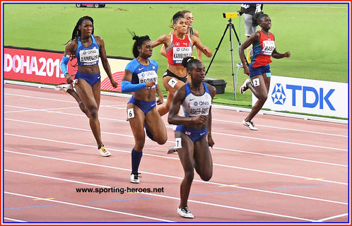 Brittany BROWN - U.S.A. - Silver medal in 200m at World Championships.