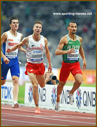 Taoufik MAKHLOUFI - Algeria - 1500m silver in 1500m at 2019 World Championships