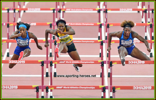 Danielle WILLIAMS - Jamaica - 100mh bronze medal at 2019 World Championsips