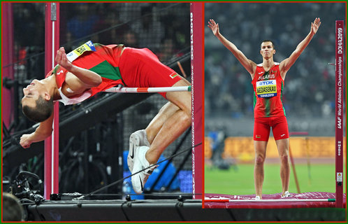 Maksim NEDASEKAU - Belarus - 4th. in the high jump at World Championships