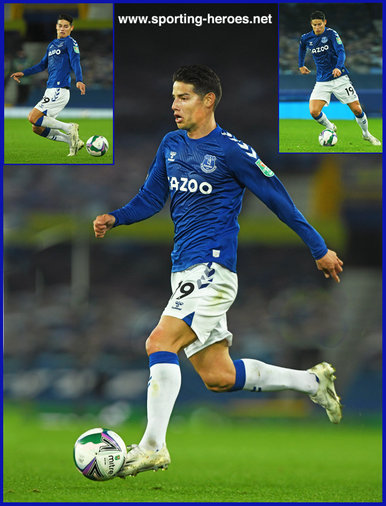 James RODRIGUEZ - Everton FC - Premier League Appearances
