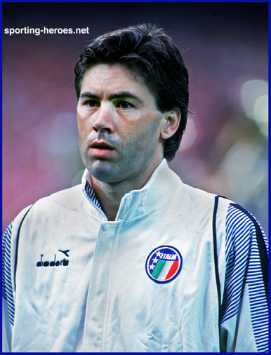 Carlo Ancelotti - Italian footballer - International matches for Italy.