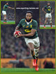 Lukhanyo AM - South Africa - International Rugby Caps.