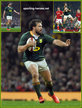 Francois STEYN - South Africa - International Rugby Caps. 2017-