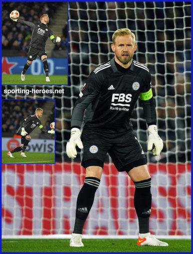 Kasper Schmeichel - Leicester City FC - 2021-22 Europa League games.