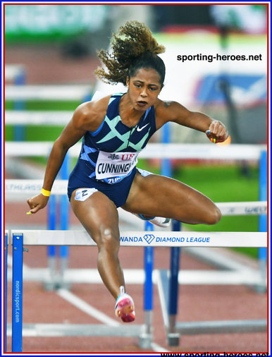 Gabbi CUNNINGHAM - U.S.A. - 100m Hurdles finalist at 2020 Olympics.