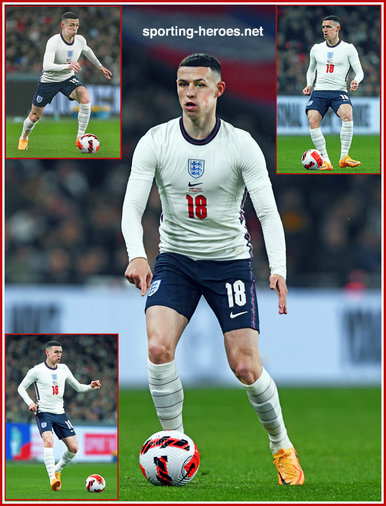 Phil FODEN - England - International matches in 2022.