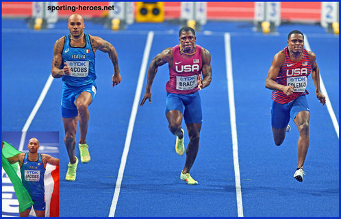 Marcell JACOBS - Italy - 2022 World 60m Indoor Champion.