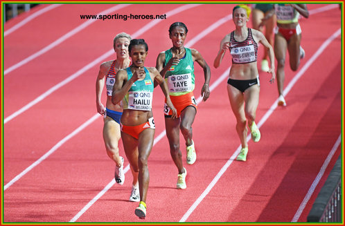Lemlem HAILU - Ethiopia - 2022 World Indoor Champion 3000m.