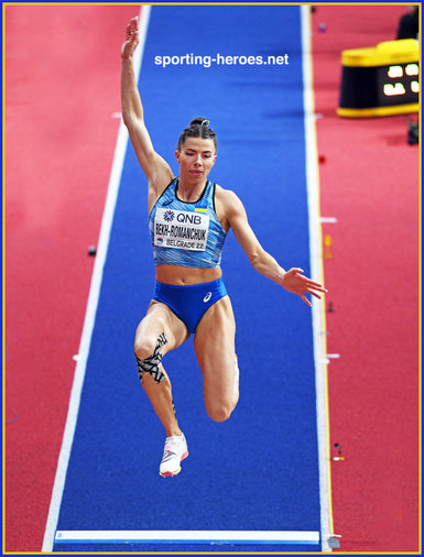 Maryna BEKH-ROMANCHUK - Ukraine - Silver medal at 2022 World Indoor Championhips.