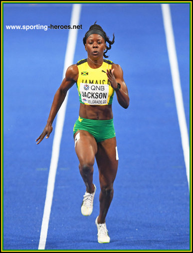 Shericka  JACKSON - Jamaica - 2022 World 200m Champion.