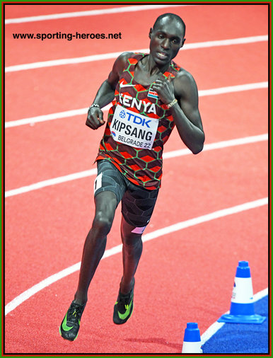 Abel KIPSANG - Kenya - 1500m bronze medal at 2022 World Indoor Championship