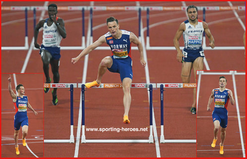 Karsten  WARHOLM - Norway - 2022 European 400m hurdles champion.