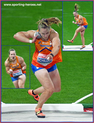 Jessica SCHILDER - Nederland - 2022 European shot put Champion.