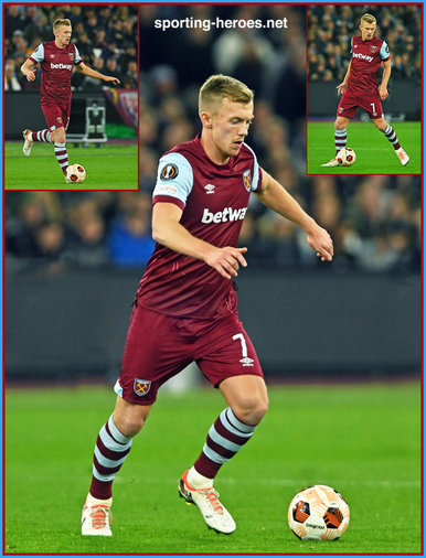James WARD-PROWSE - West Ham United - Europa League games.
