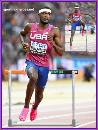 Rai BENJAMIN - U.S.A. - 400mh silver medal at 2023 World Championships.