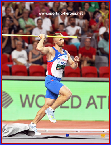 Jakub VADLEJCH - Czech Republic - Javelin bronze medal at 2023 World Championships.