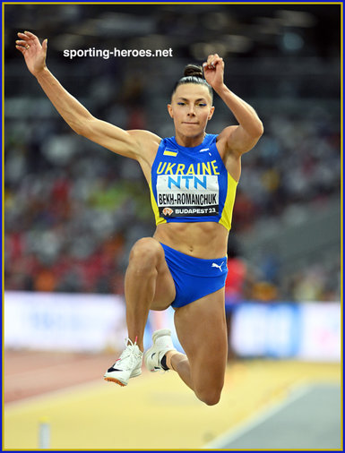 Maryna BEKH-ROMANCHUK - Ukraine - Triple jump silver medal at World Championships