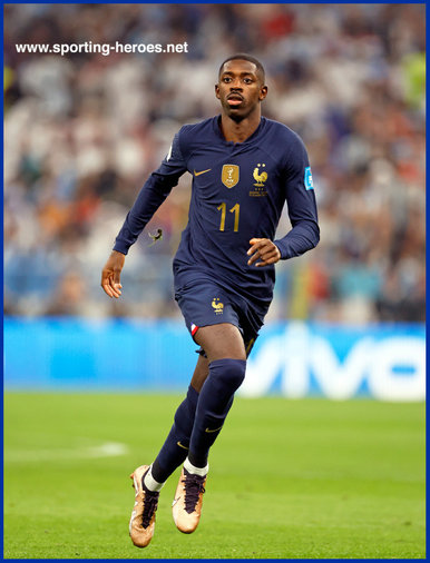 Ousmane DEMBELE - France - Matches at 2022 FIFA World Cup Finals.