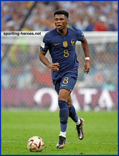 Aurelien TCHOUAMENI - France - Matches at 2022 FIFA World Cup Finals.