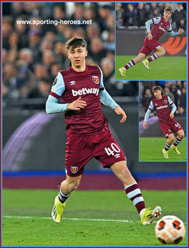 George EARTHY - West Ham United - Europa League games