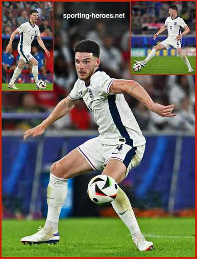 Declan RICE - England - 2024 European Championship games.
