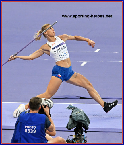 Nikola OGRODNIKOVA - Czech Republic - Javelin bronze medal at 2024 Paris Olympic Games.