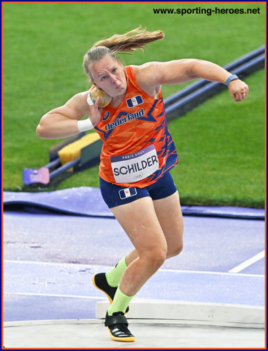 Jessica SCHILDER - Nederland - 2024 European shot put Champion.