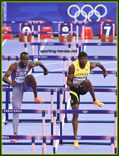 Orlando BENNETT - Jamaica - Seventh in 400mh at 2024 Paris Olympic Games.